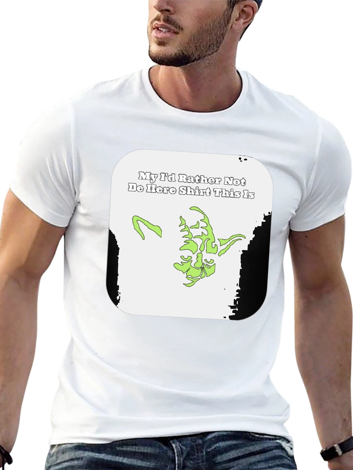 Yoda Id Rather Not Be Here Graphic T-Shirt