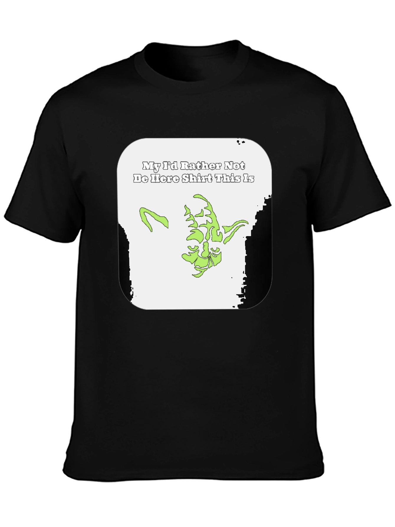 Yoda Id Rather Not Be Here Graphic T-Shirt