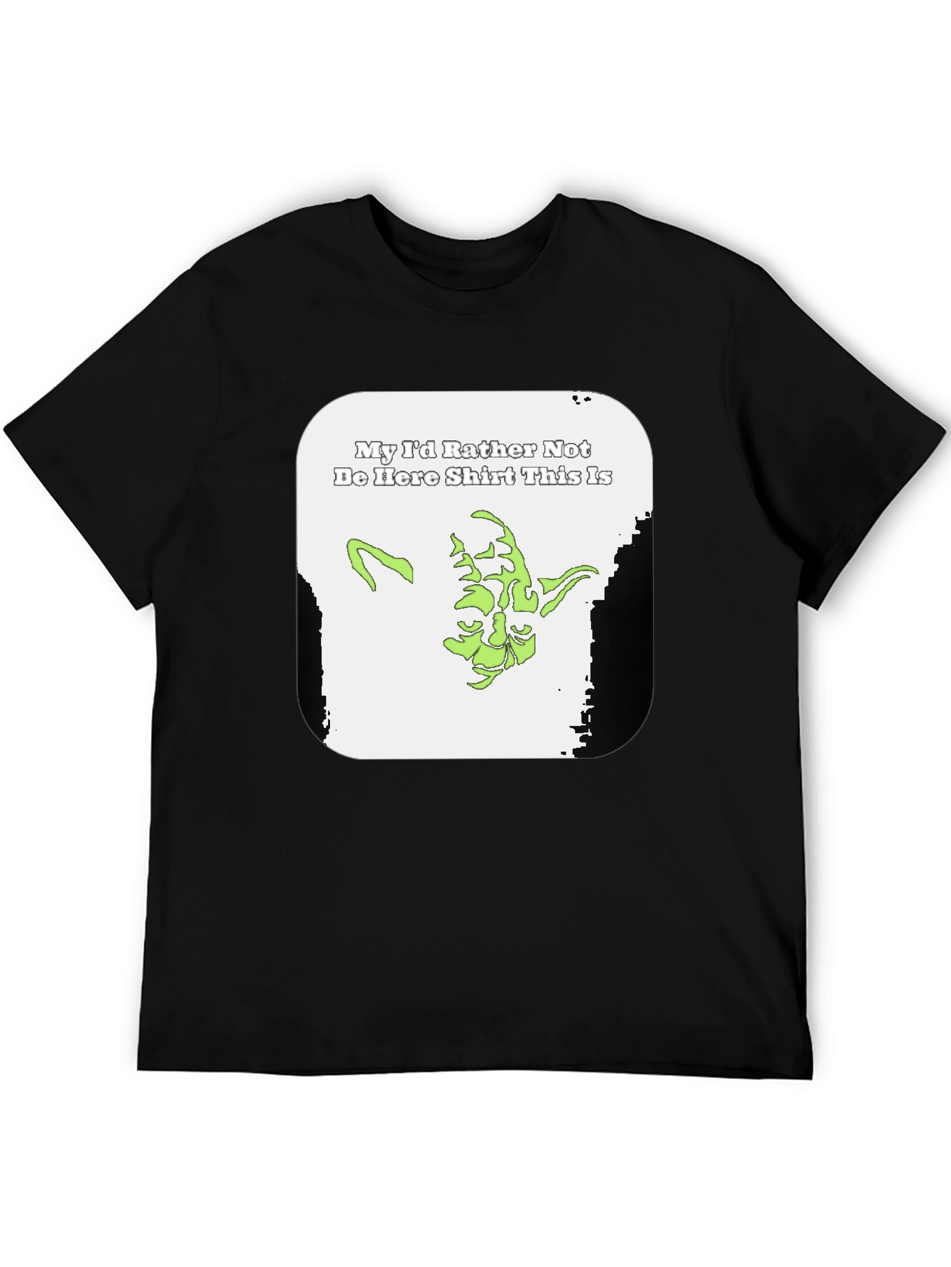 Yoda Id Rather Not Be Here Graphic T-Shirt