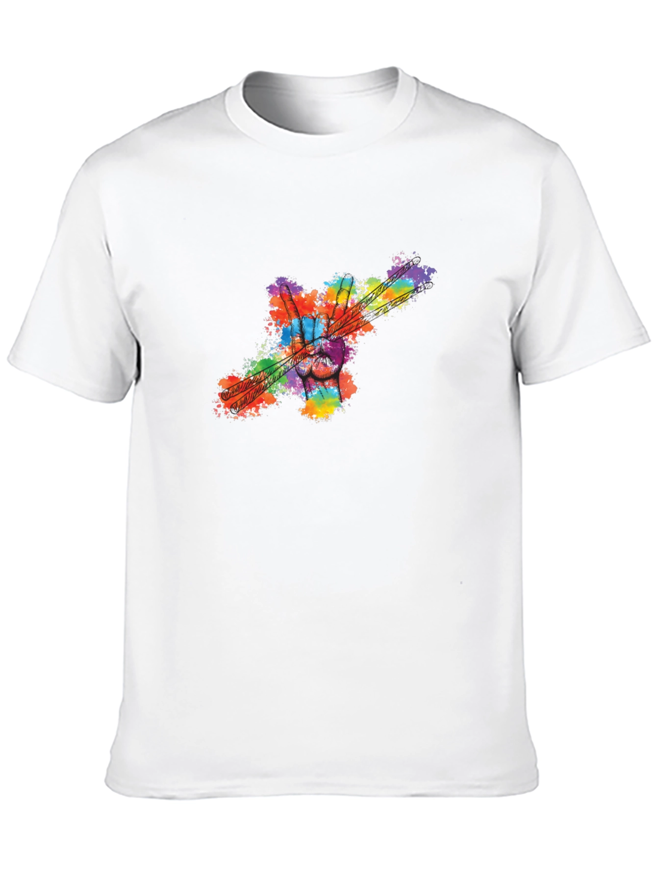Peace Sign Drumsticks Tee