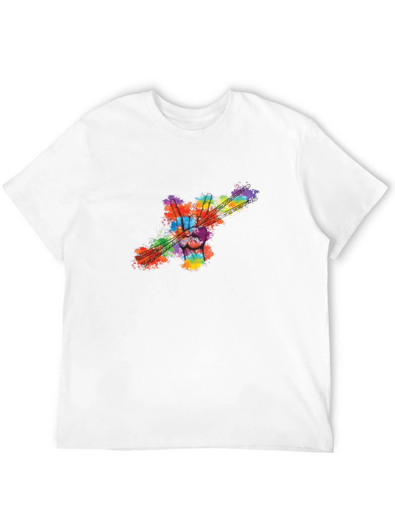 Peace Sign Drumsticks Tee