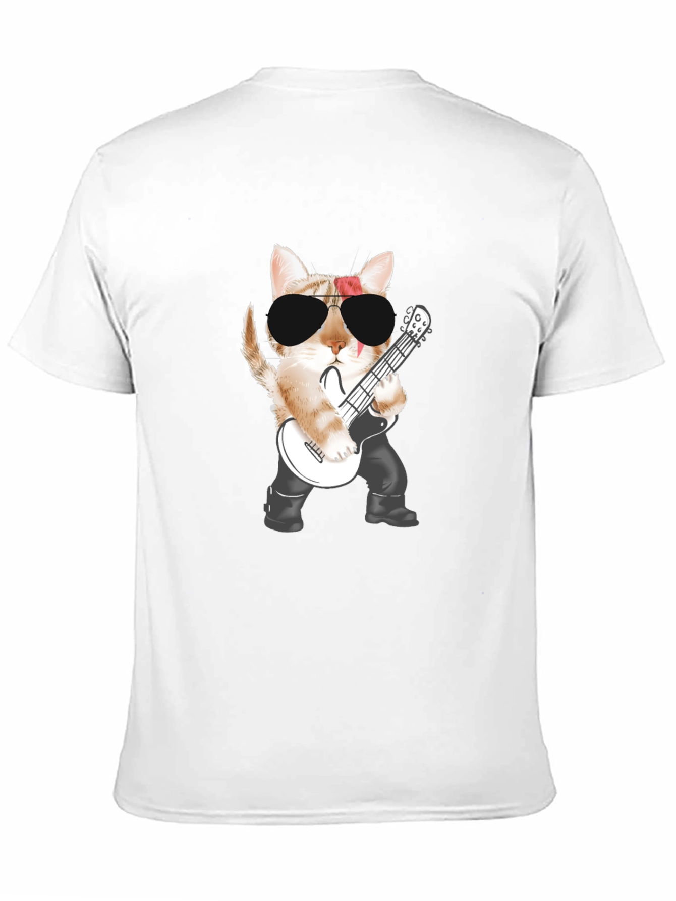 Rock Cat T-Shirt - Cool Graphic Tee