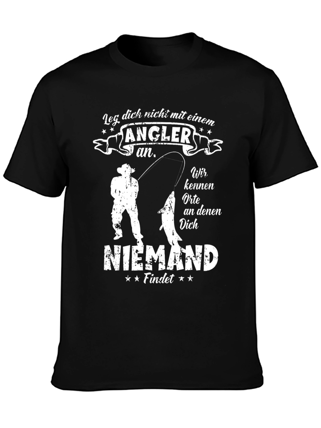 Angler T-Shirt - Fisherman Graphic Tee