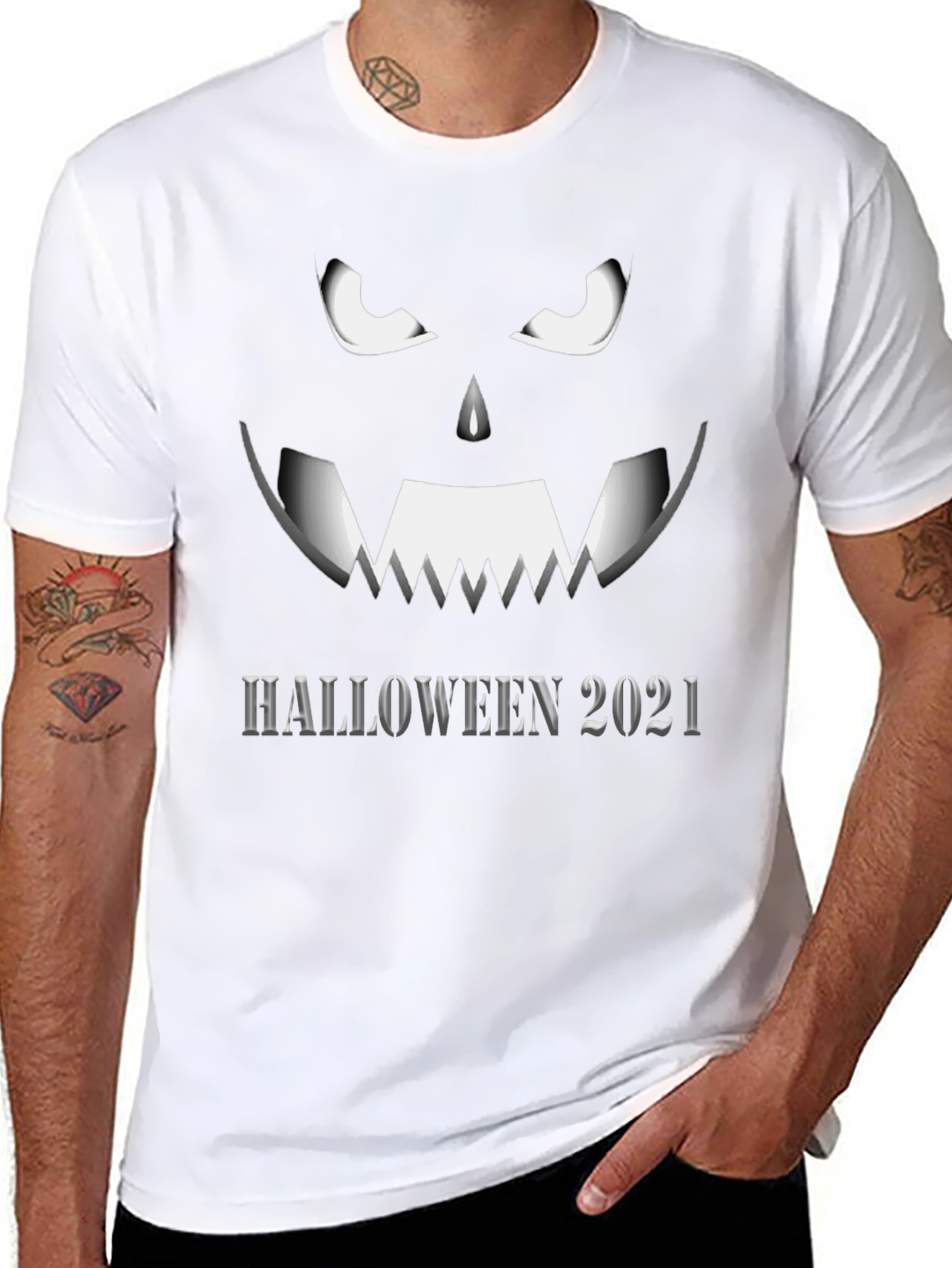 Halloween 2021 Pumpkin Face T-Shirt