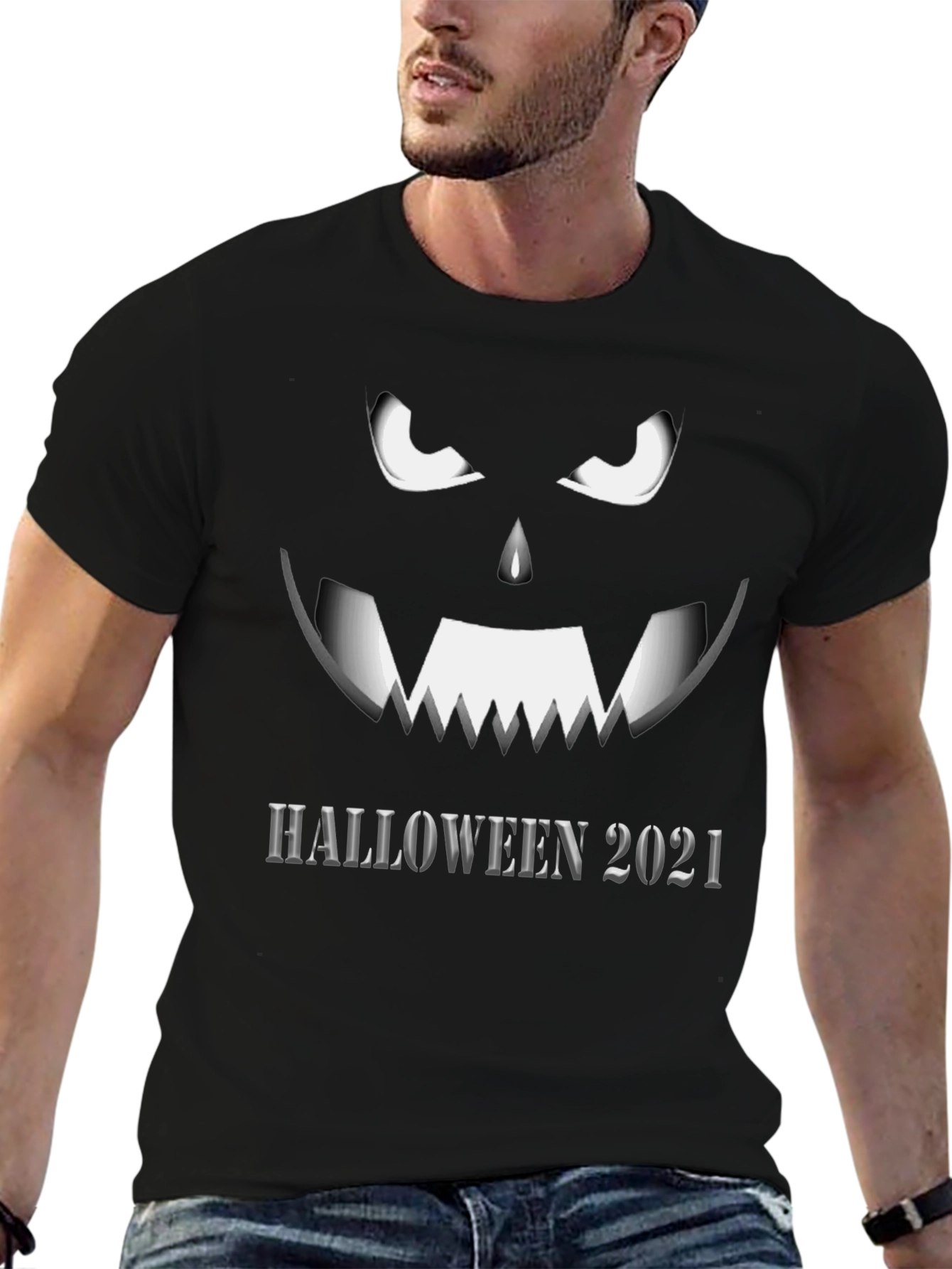 Halloween 2021 Pumpkin Face T-Shirt