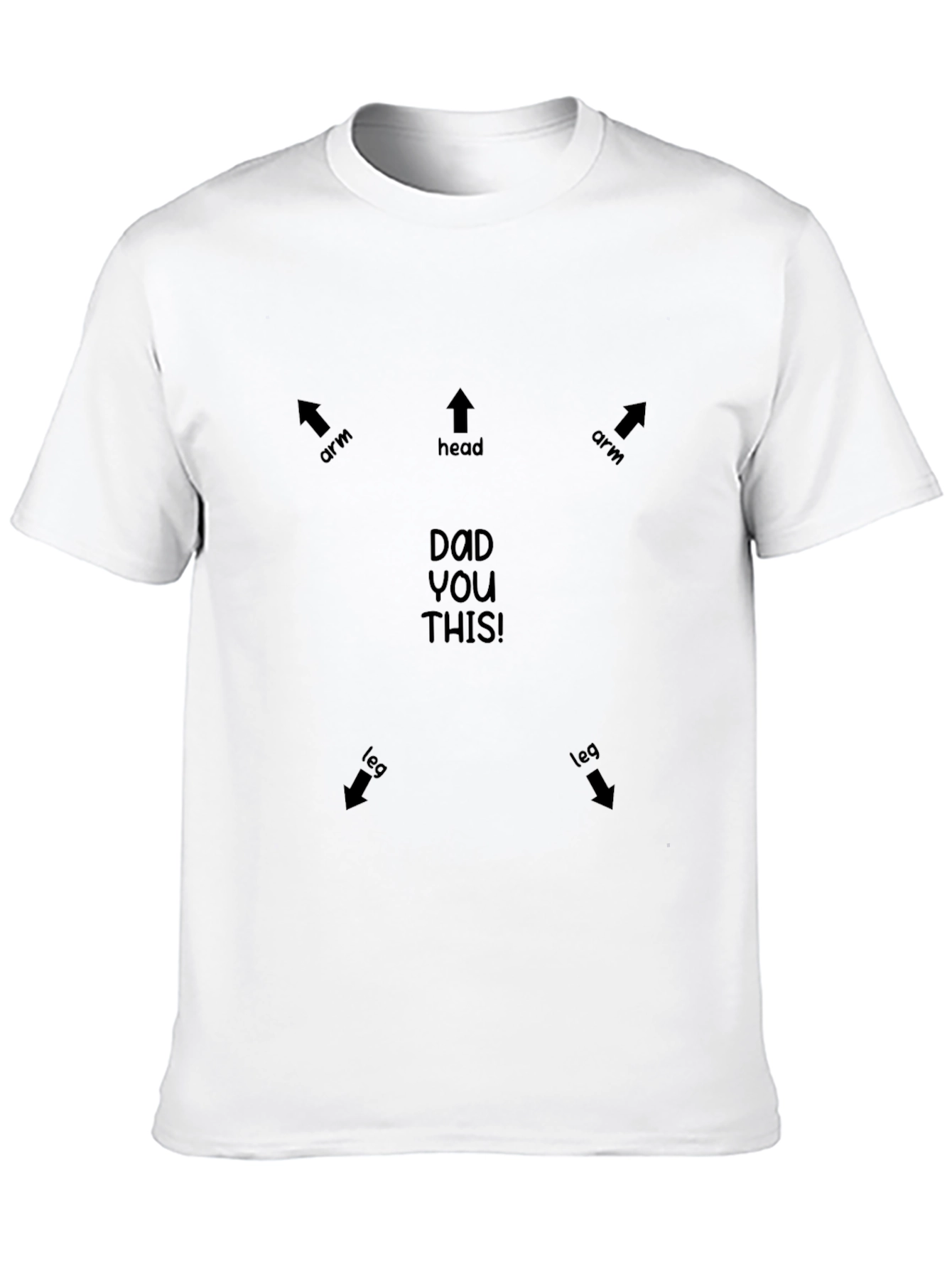 Funny Dad Anatomy Black T-Shirt
