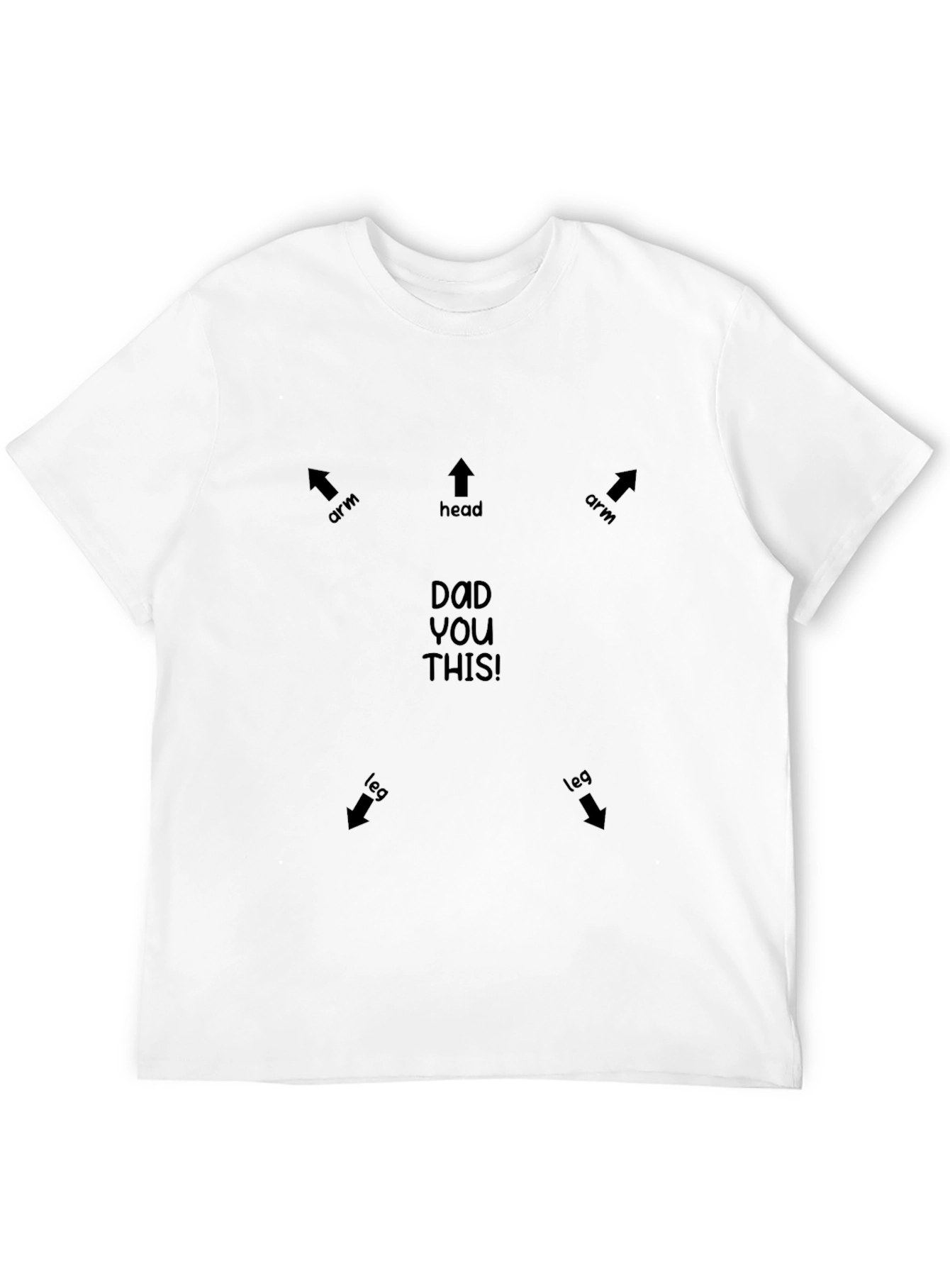 Funny Dad Anatomy Black T-Shirt