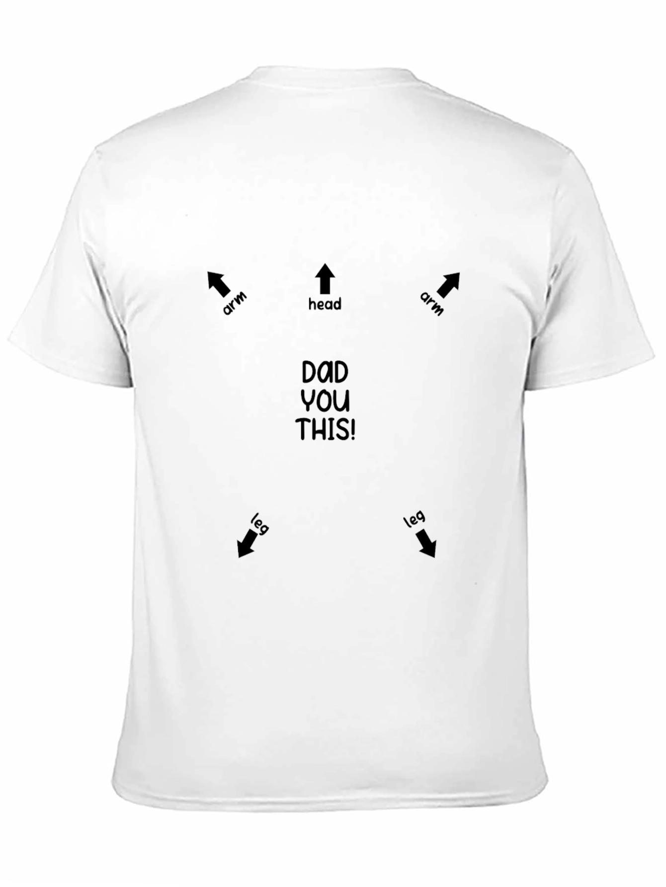Funny Dad Anatomy Black T-Shirt