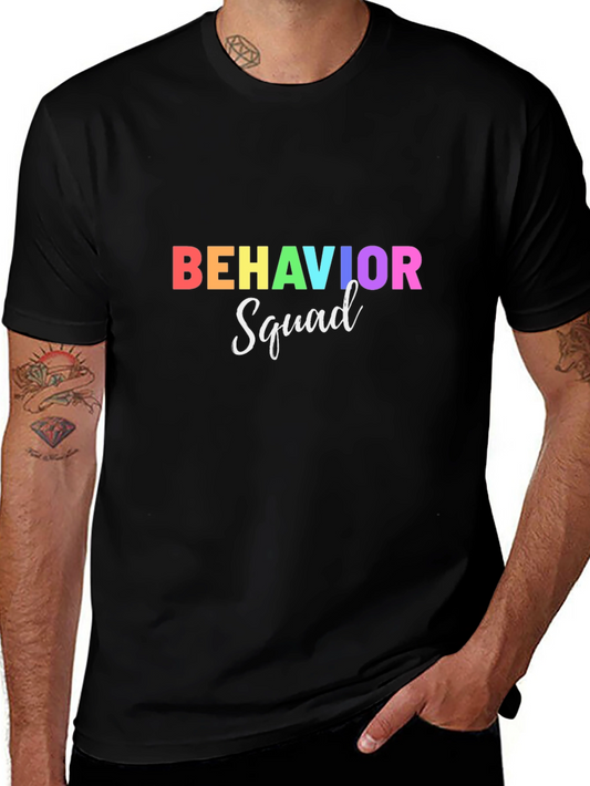 Behavior Squad Rainbow Graphic T-Shirt