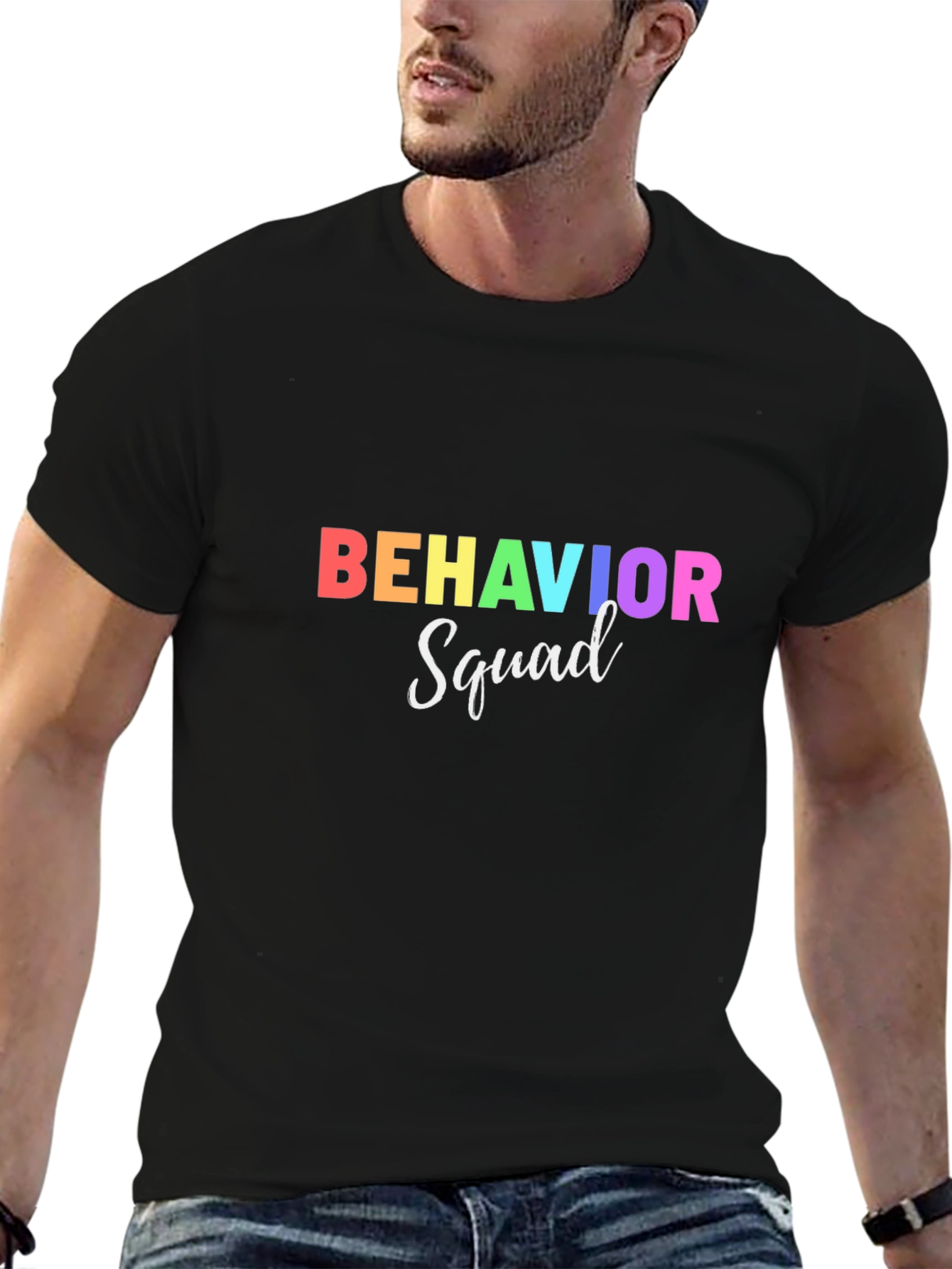 Behavior Squad Rainbow Graphic T-Shirt