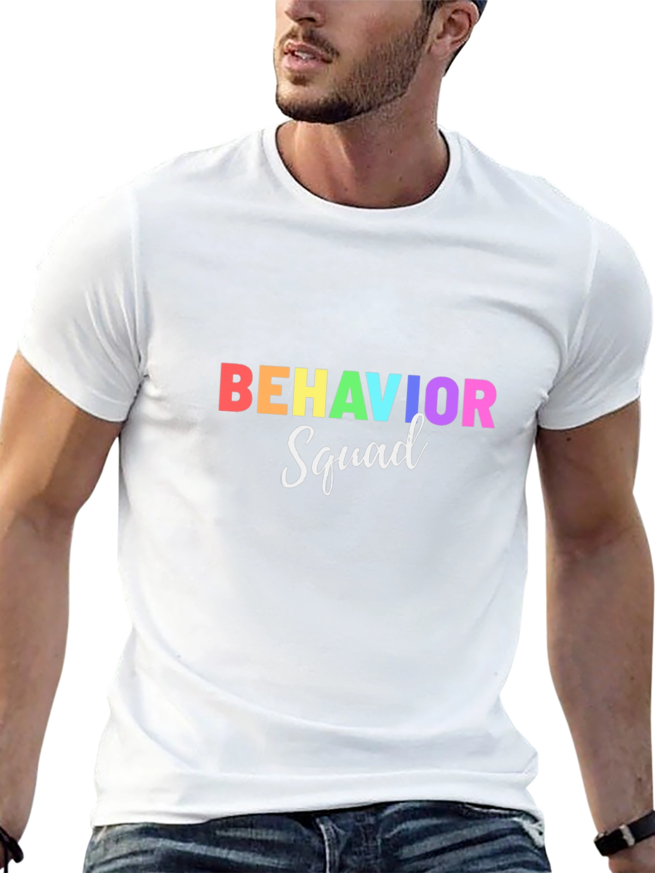 Behavior Squad Rainbow Graphic T-Shirt