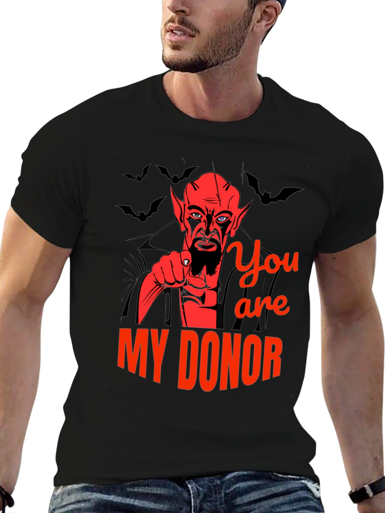Devil Donor Graphic Tee - Halloween