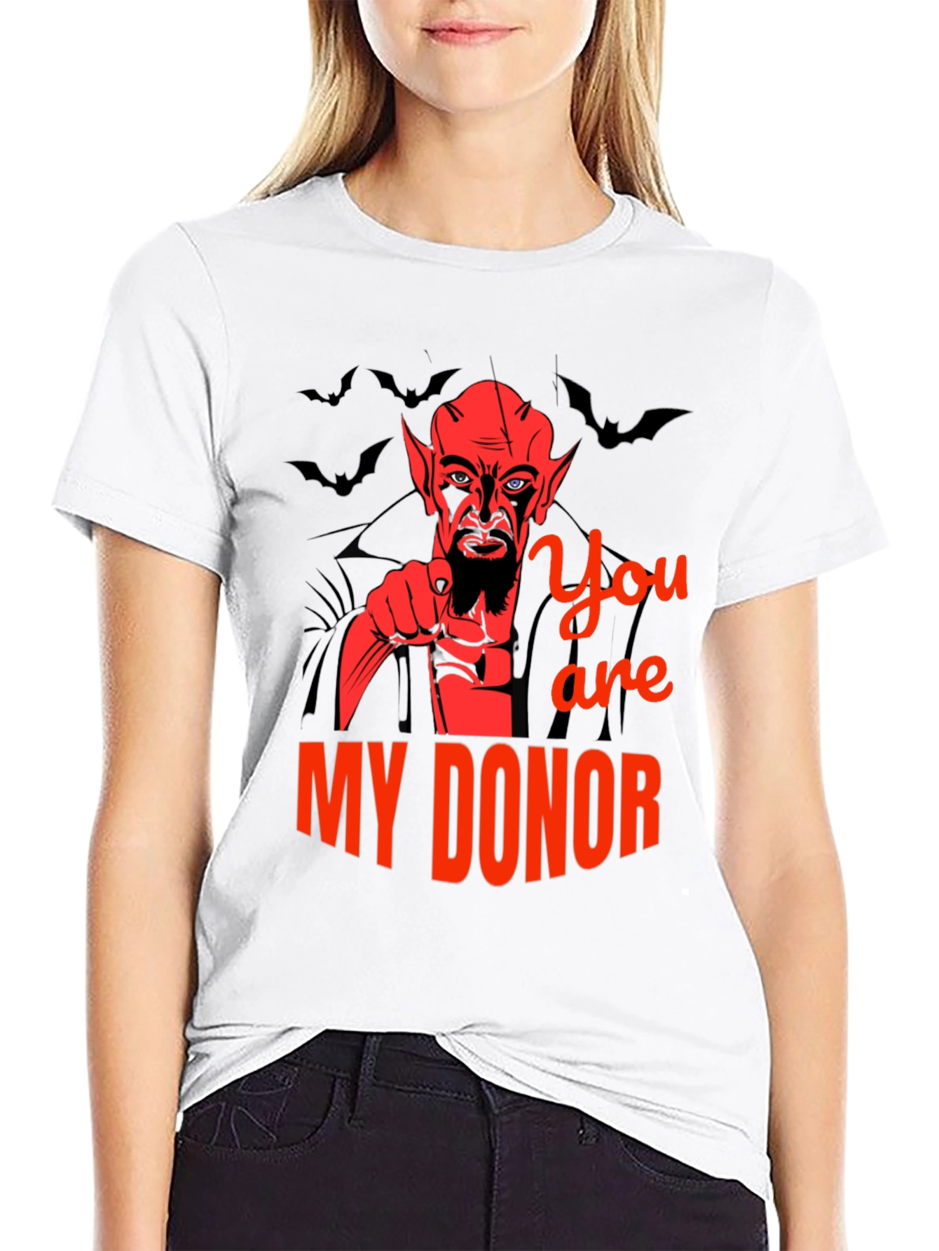 Devil Donor Graphic Tee - Halloween
