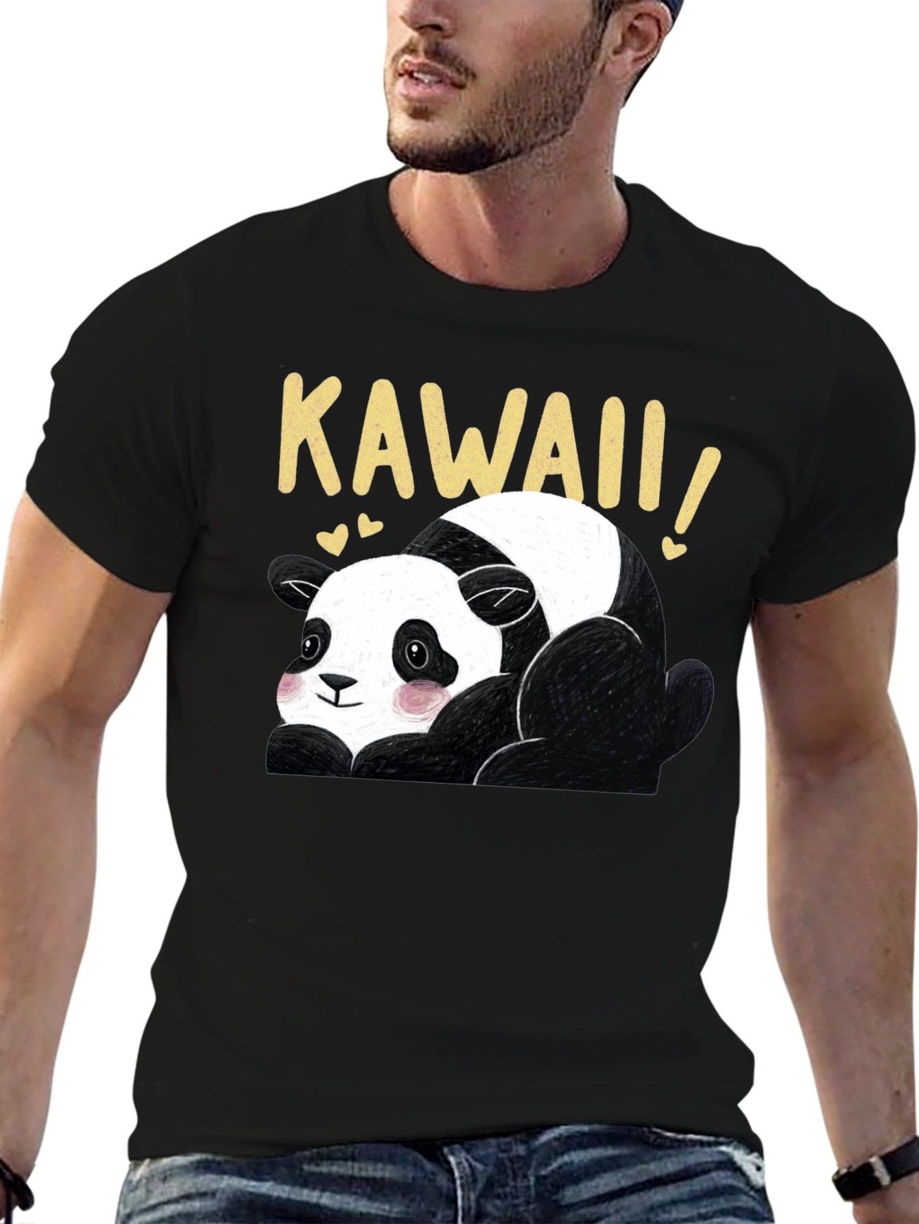 Kawaii Panda Graphic Tee - Cute Bear T-Shirt