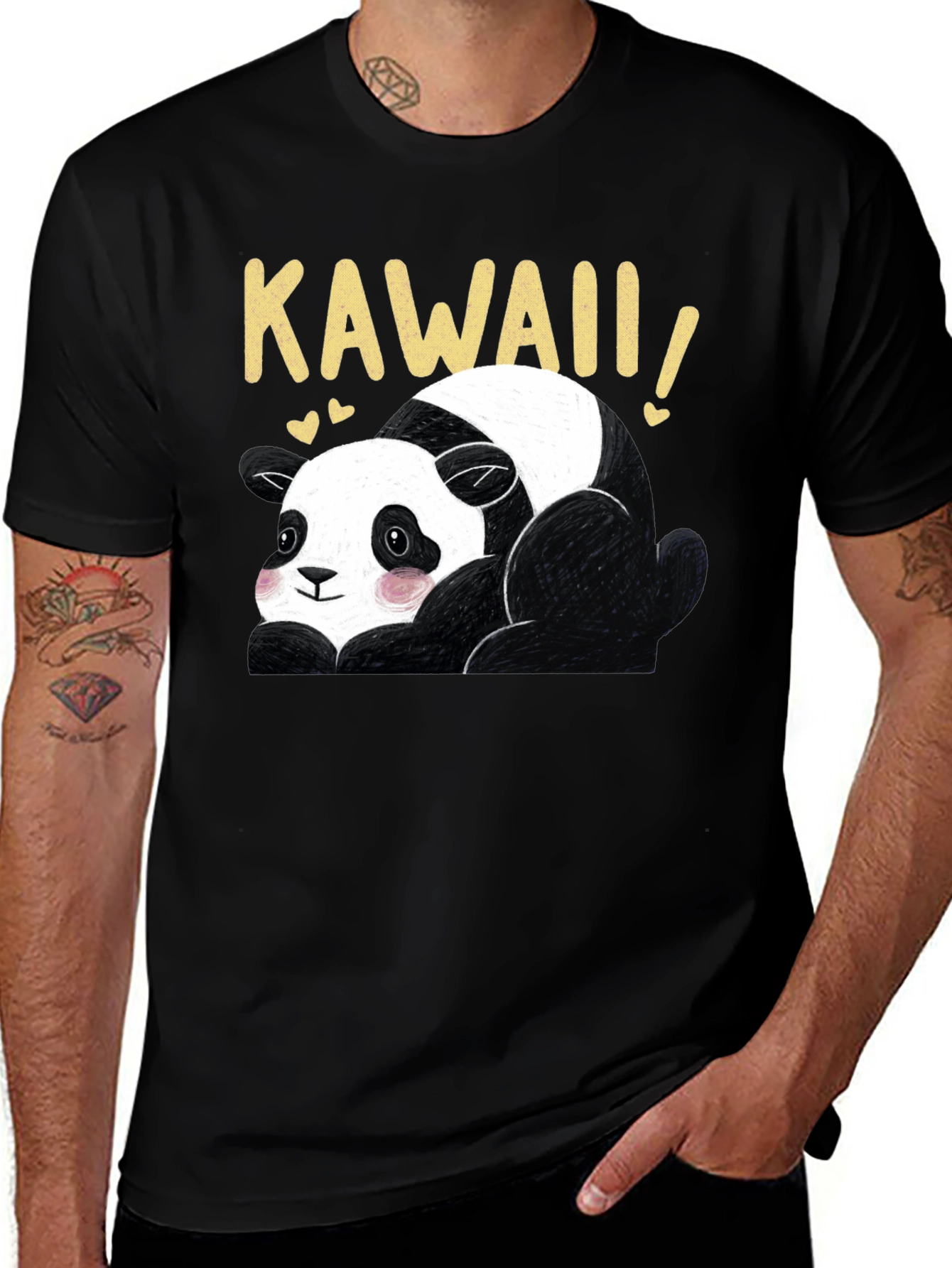 Kawaii Panda Graphic Tee - Cute Bear T-Shirt