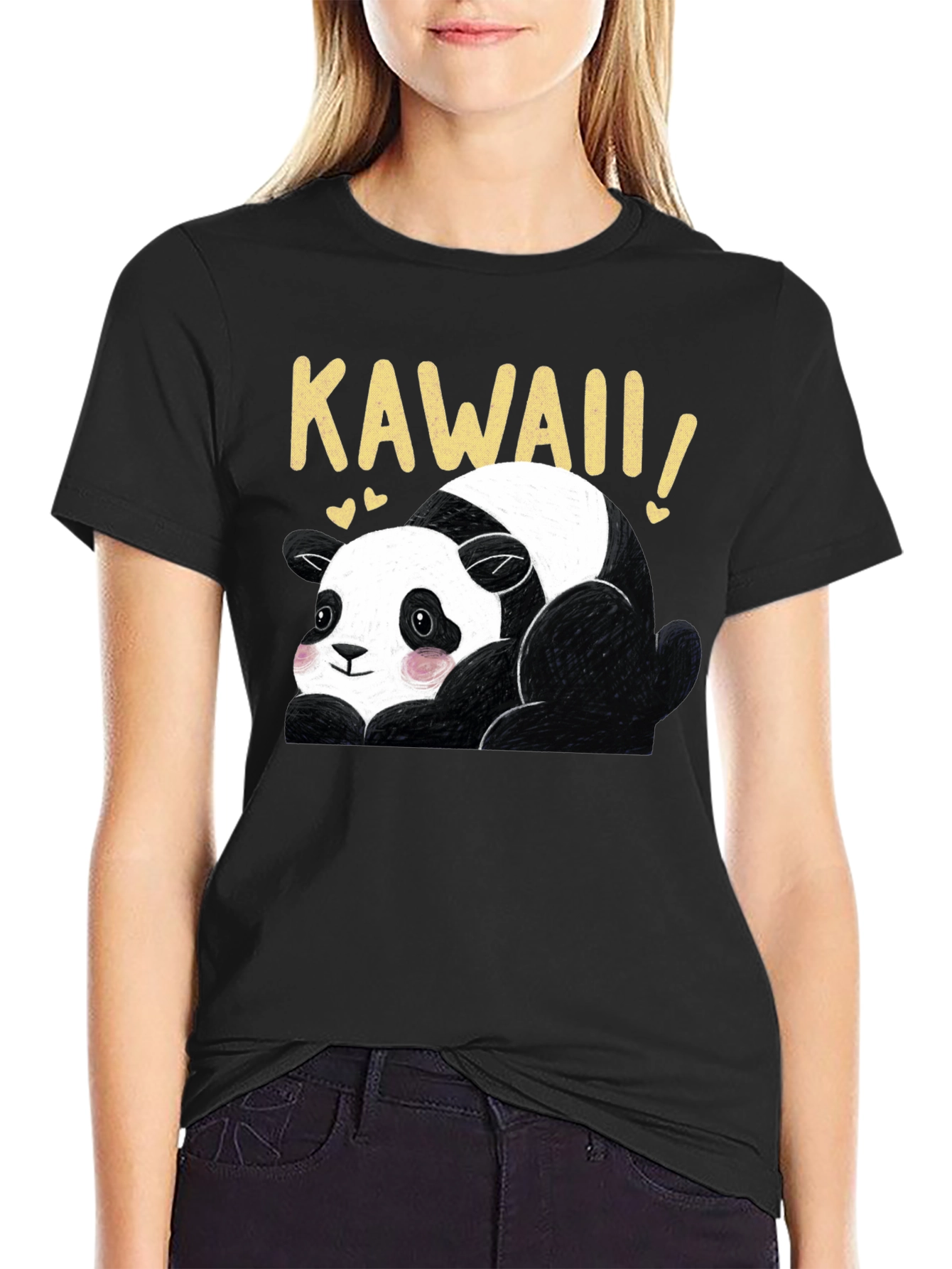 Kawaii Panda Graphic Tee - Cute Bear T-Shirt