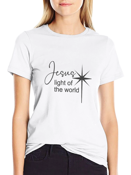 Jesus Light of the World Graphic Tee - Black