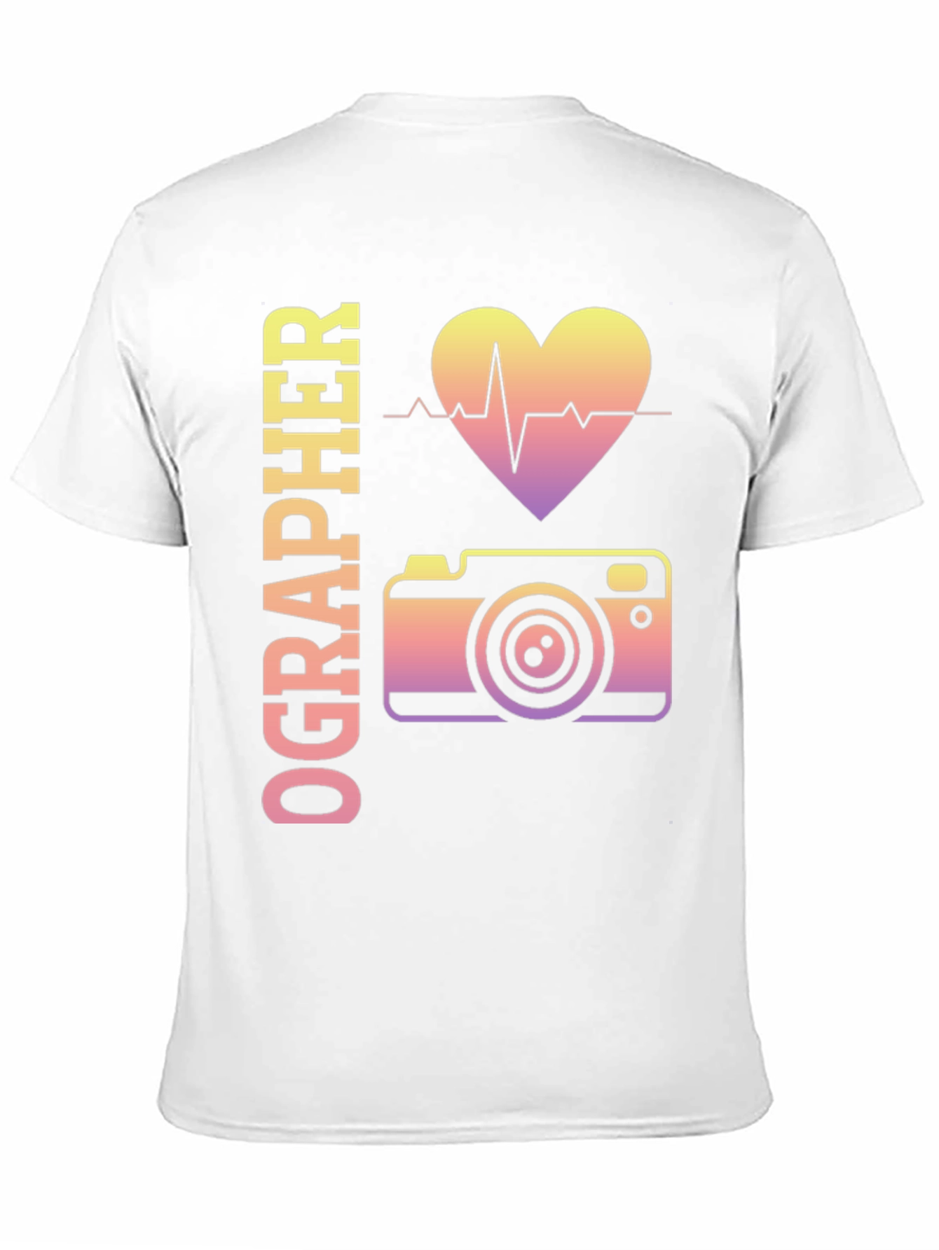 Photographer Heartbeat T-Shirt - Camera Lover Gift