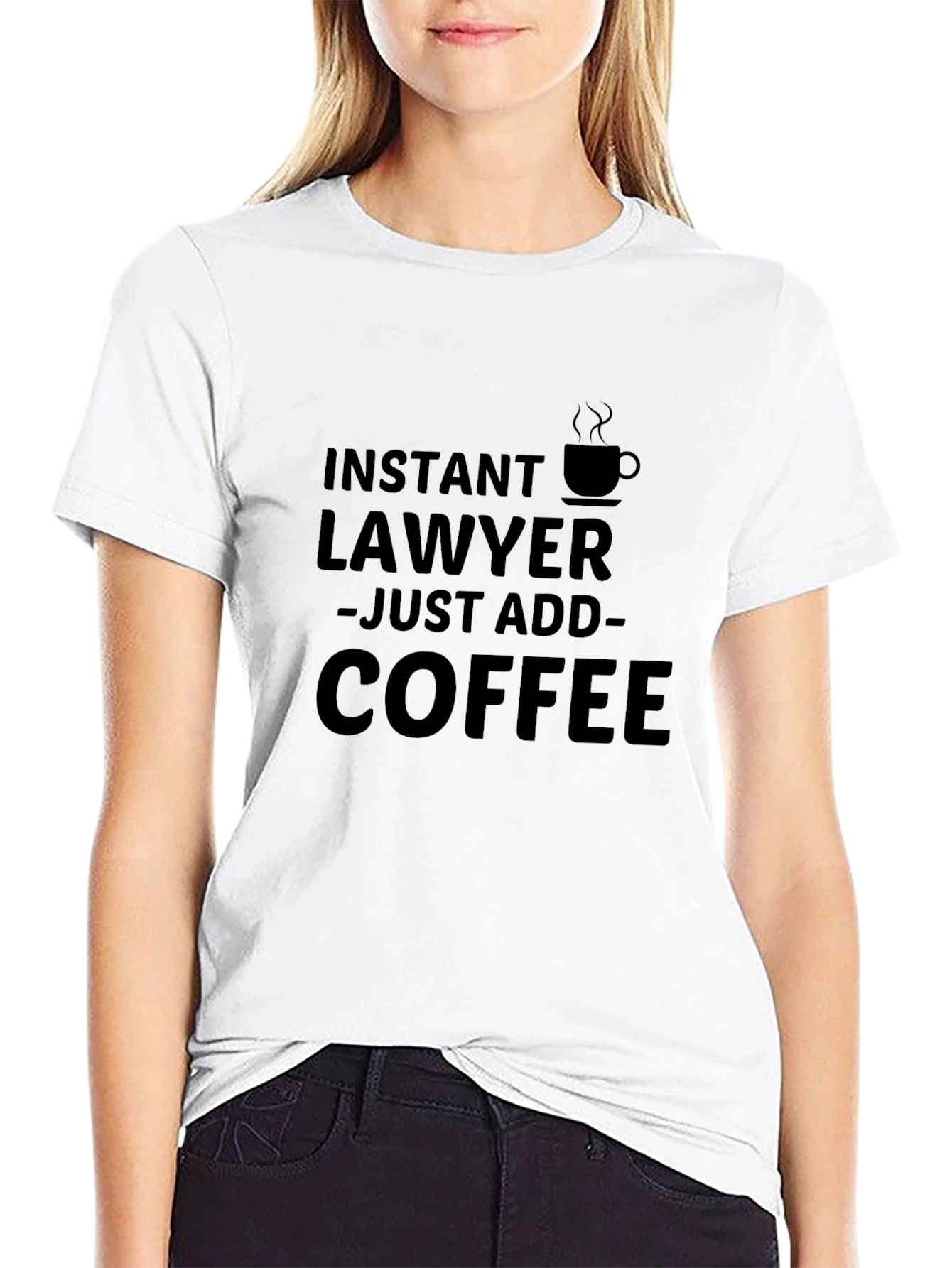 Instant Lawyer Just Add Coffee Graphic T-Shirt