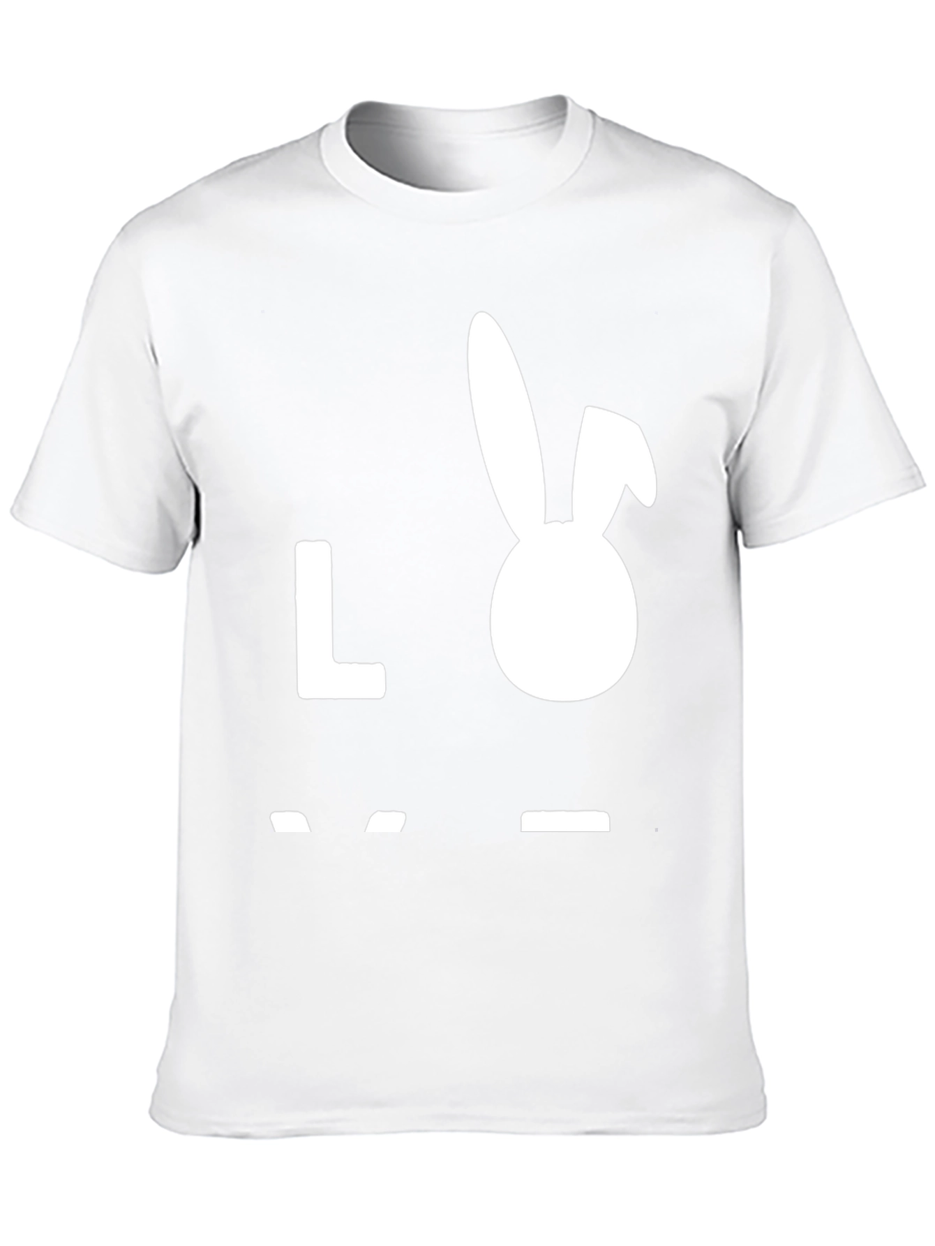 Love Bunny Graphic Tee - Black Cotton T-Shirt