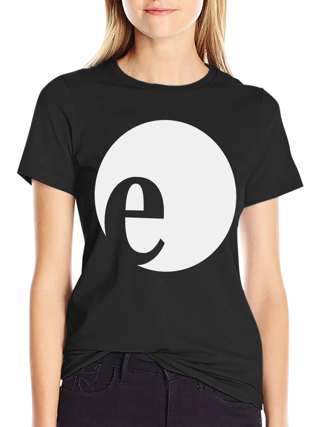 Minimalist e Circle Black T-Shirt