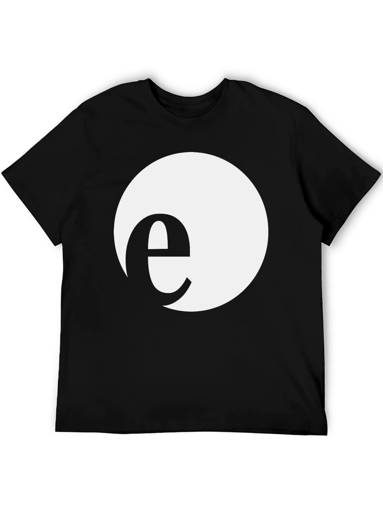 Minimalist e Circle Black T-Shirt