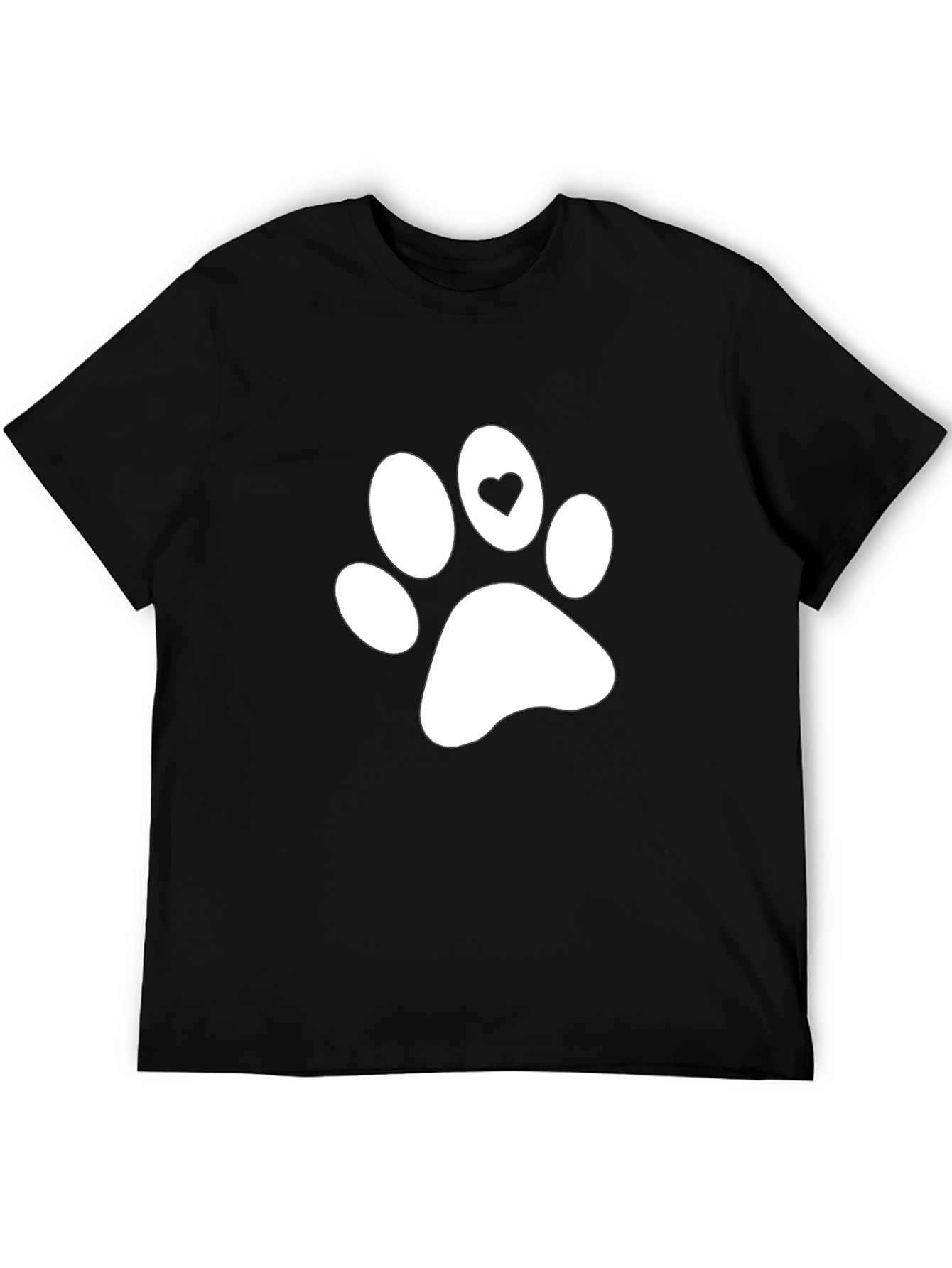 Paw Print Heart T-Shirt - Dog Lover Tee
