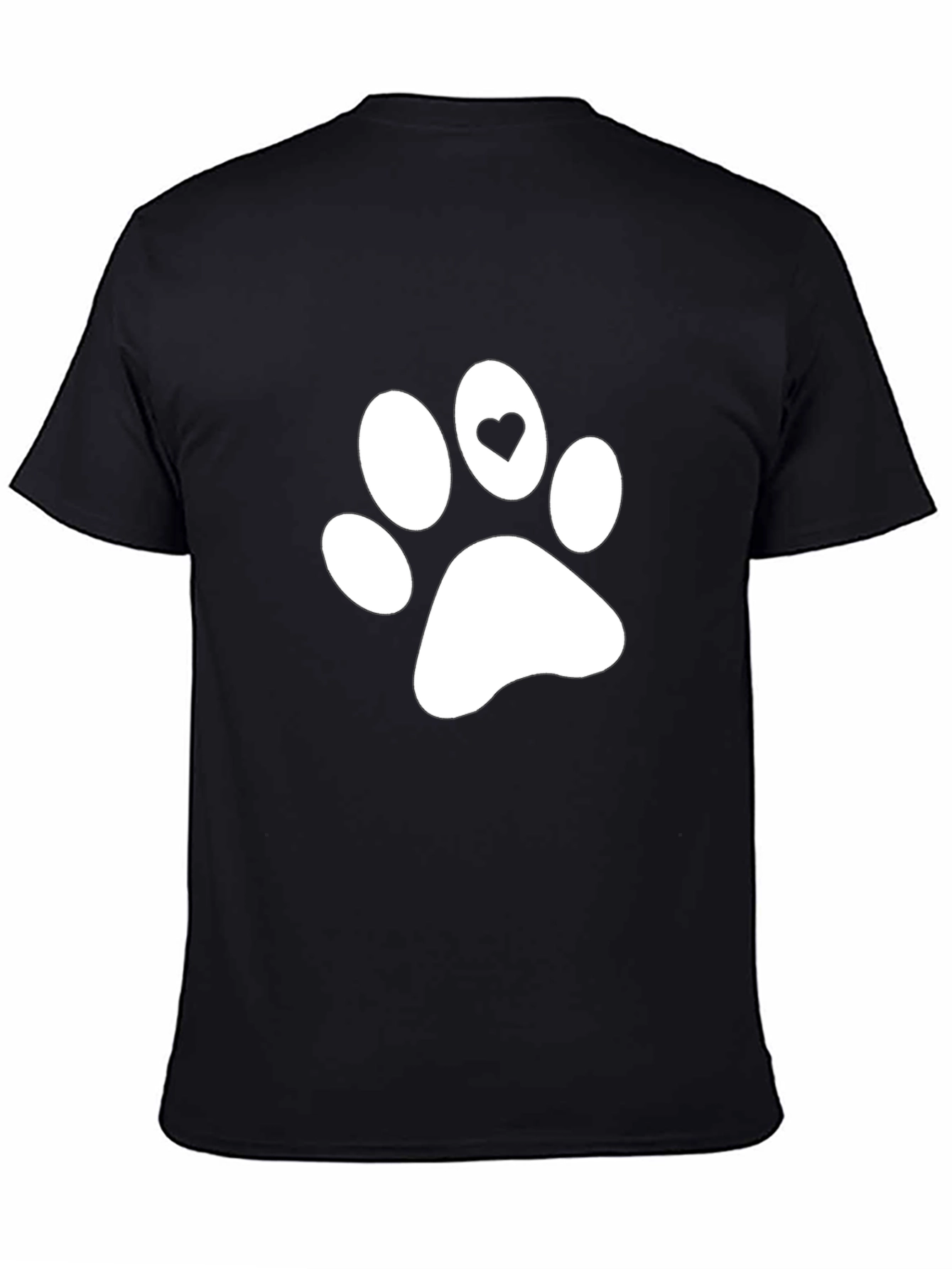 Paw Print Heart T-Shirt - Dog Lover Tee