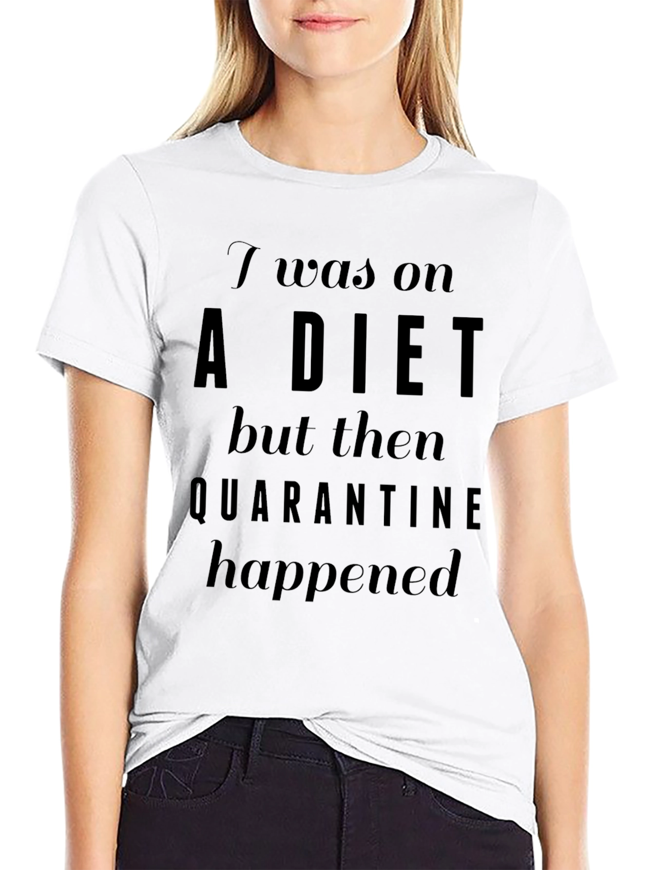 Quarantine Diet T-Shirt - Funny Novelty Tee