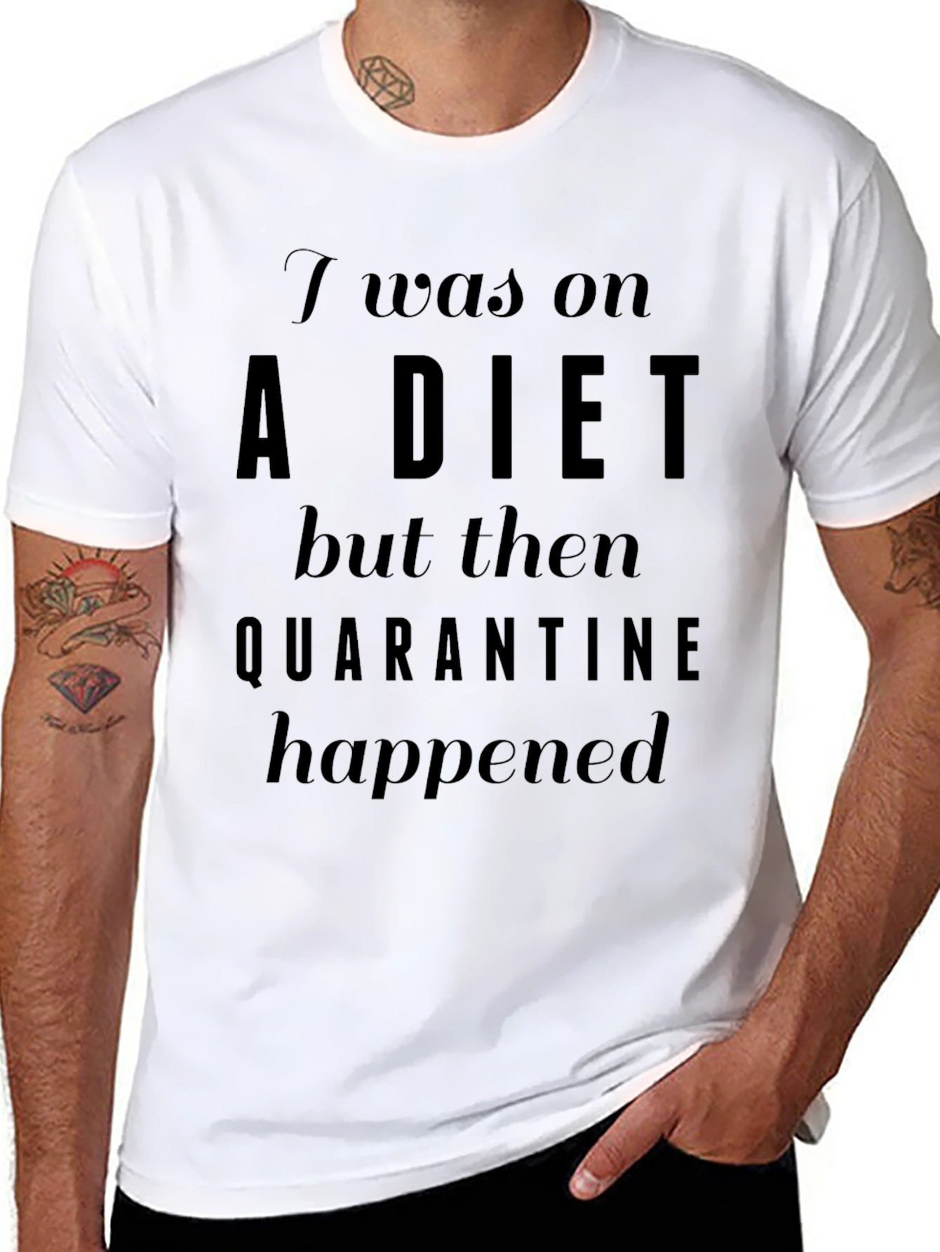Quarantine Diet T-Shirt - Funny Novelty Tee