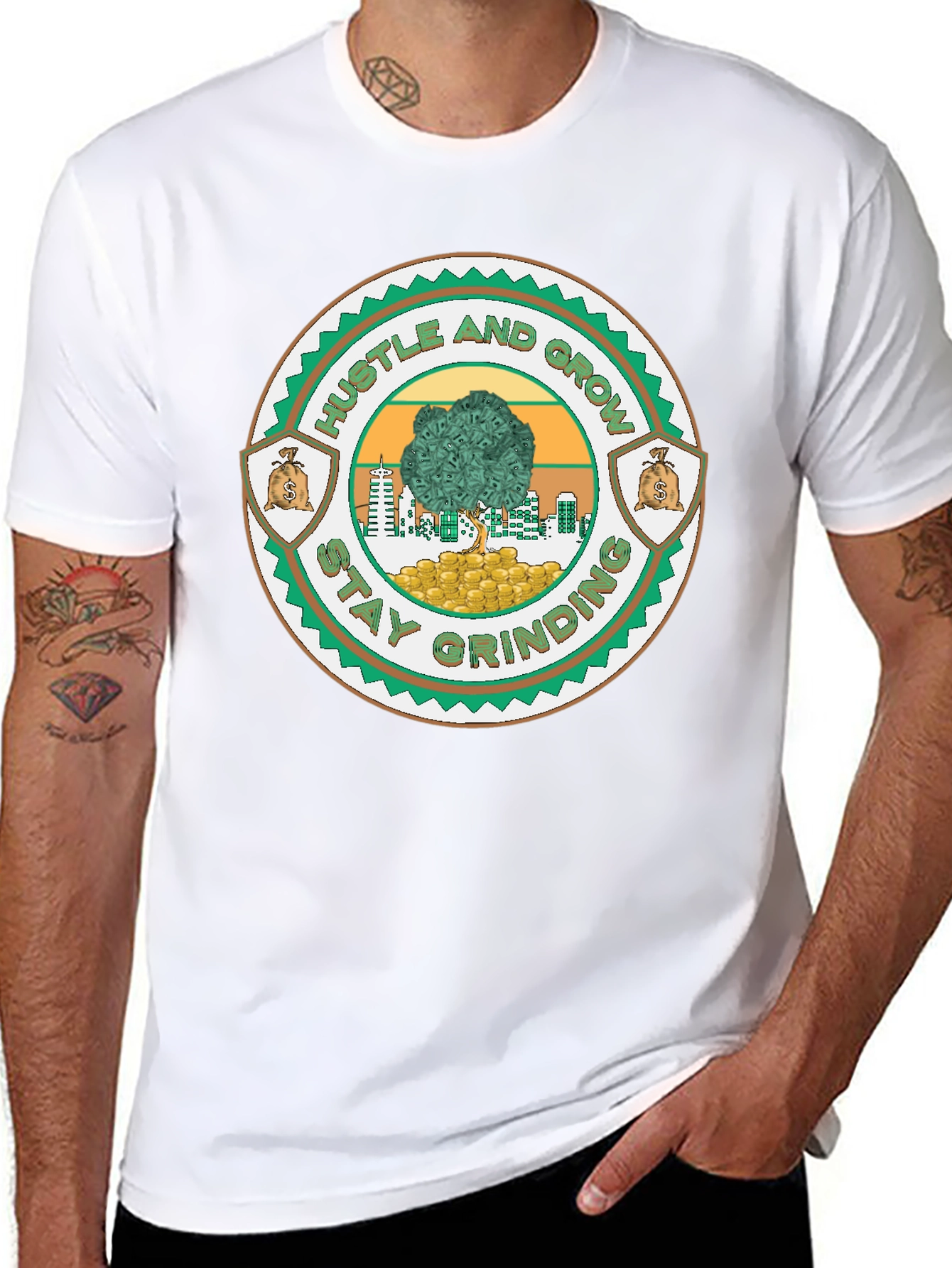 Hustle and Grow Graphic Tee