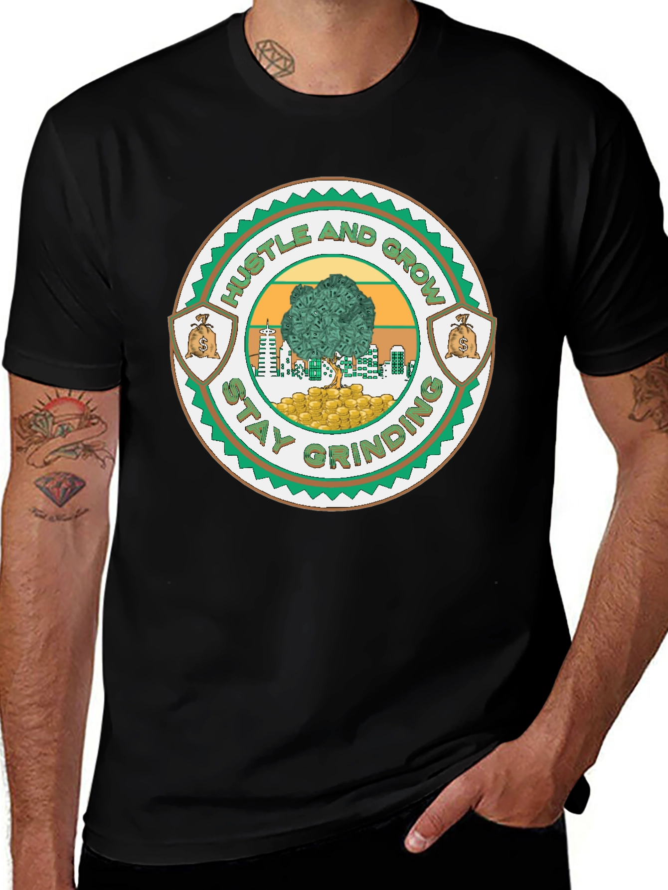 Hustle and Grow Graphic Tee
