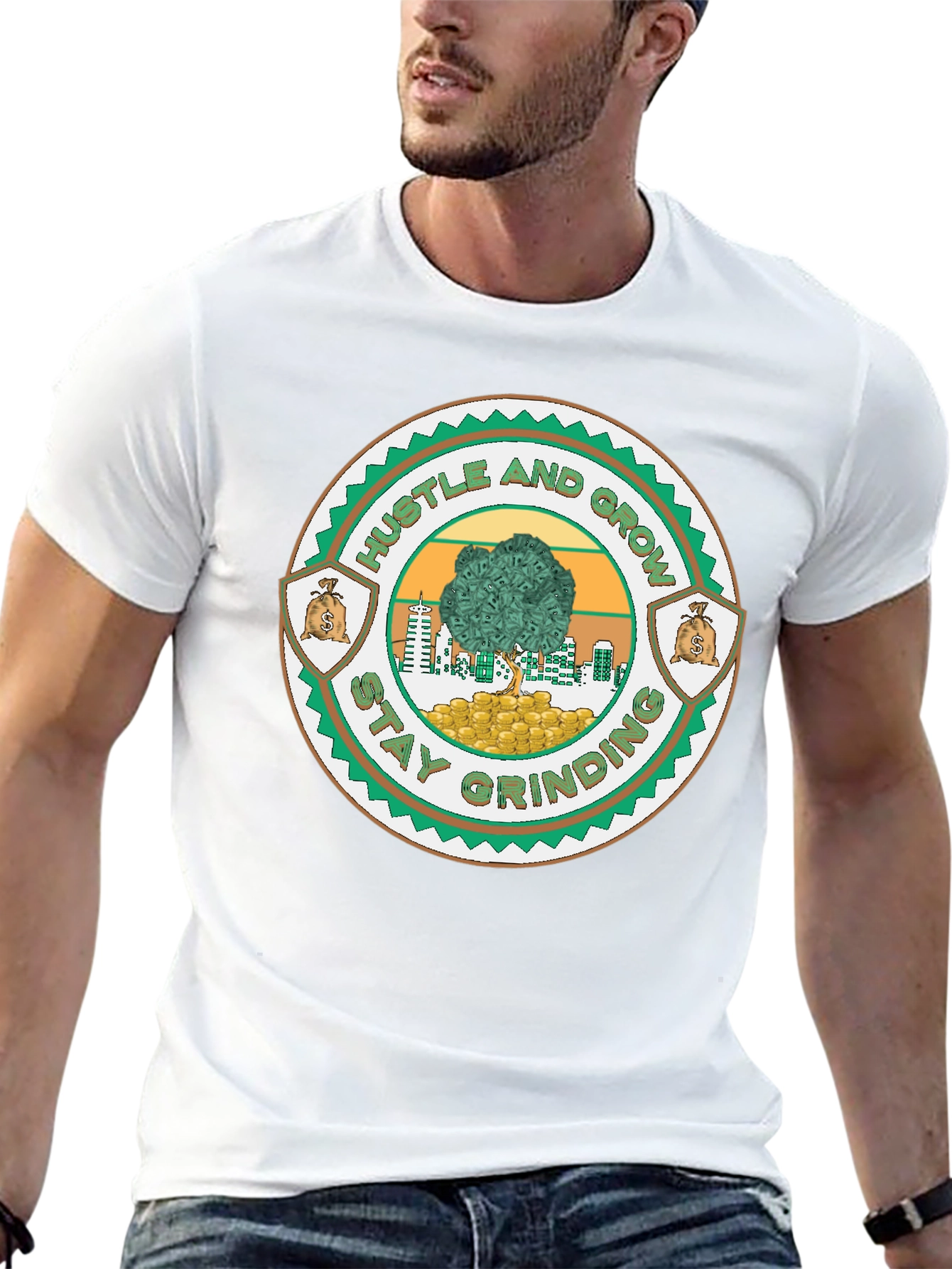Hustle and Grow Graphic Tee