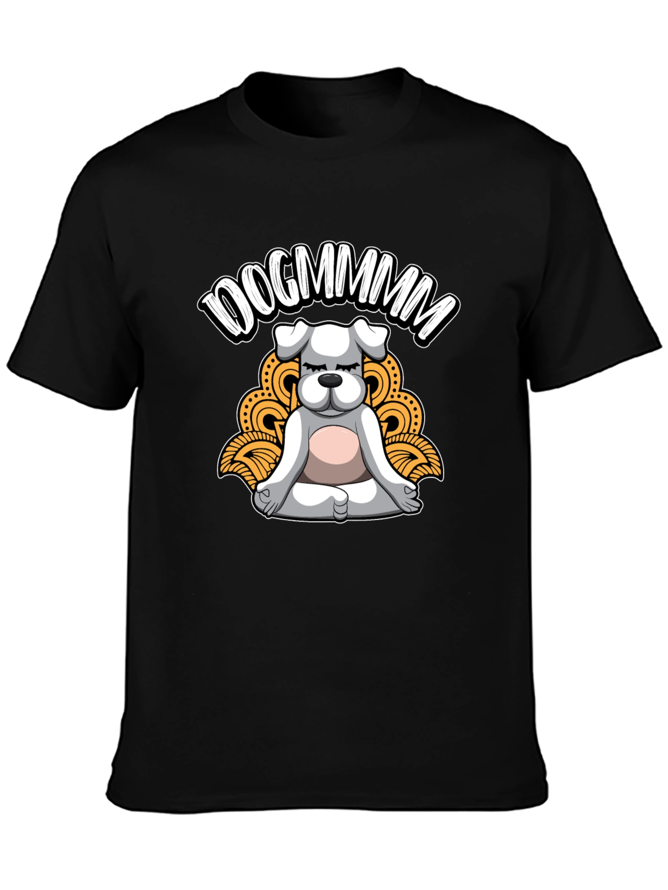 Dogmmm Meditation T-Shirt: Zen Dog Tee