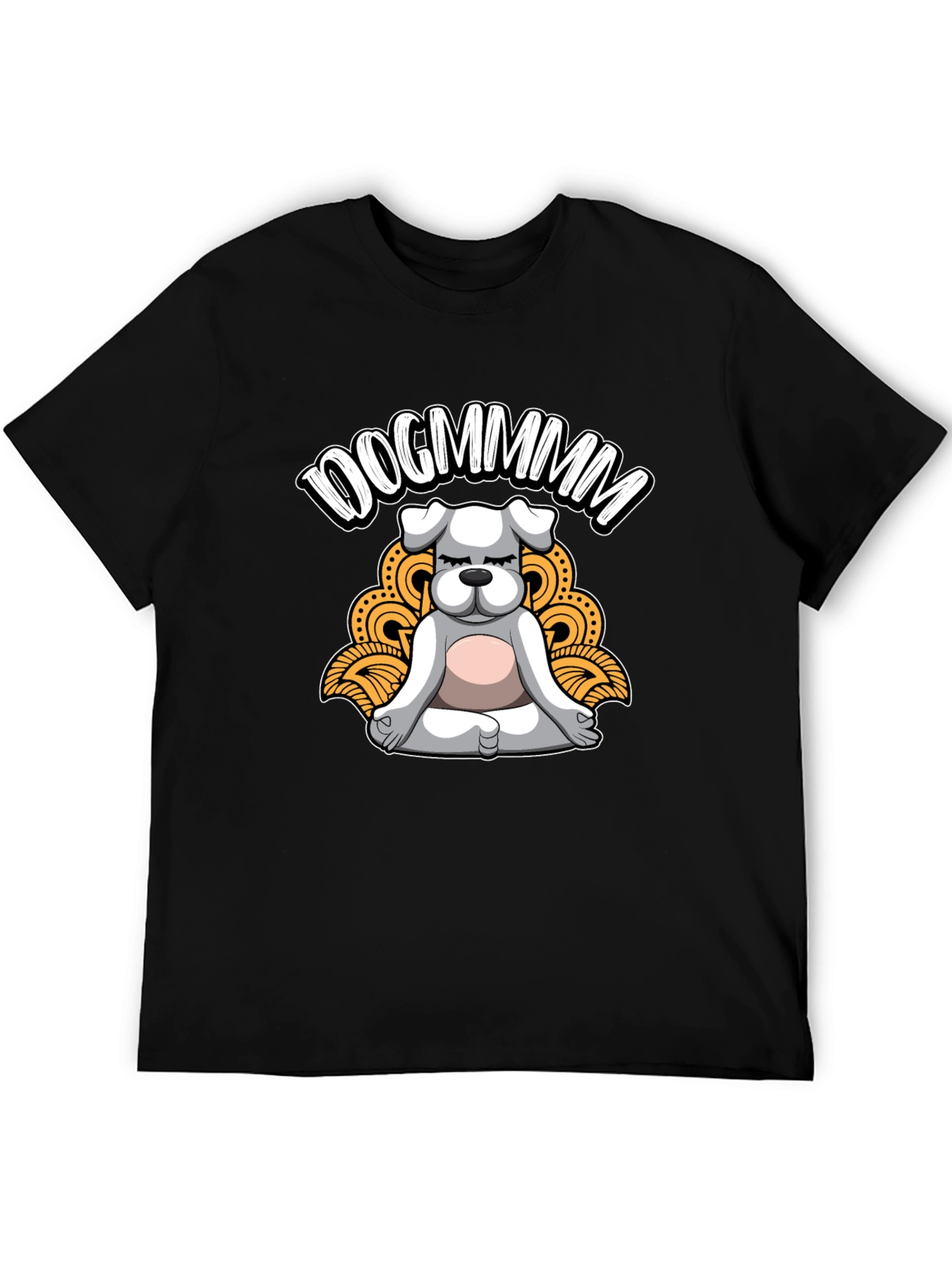 Dogmmm Meditation T-Shirt: Zen Dog Tee