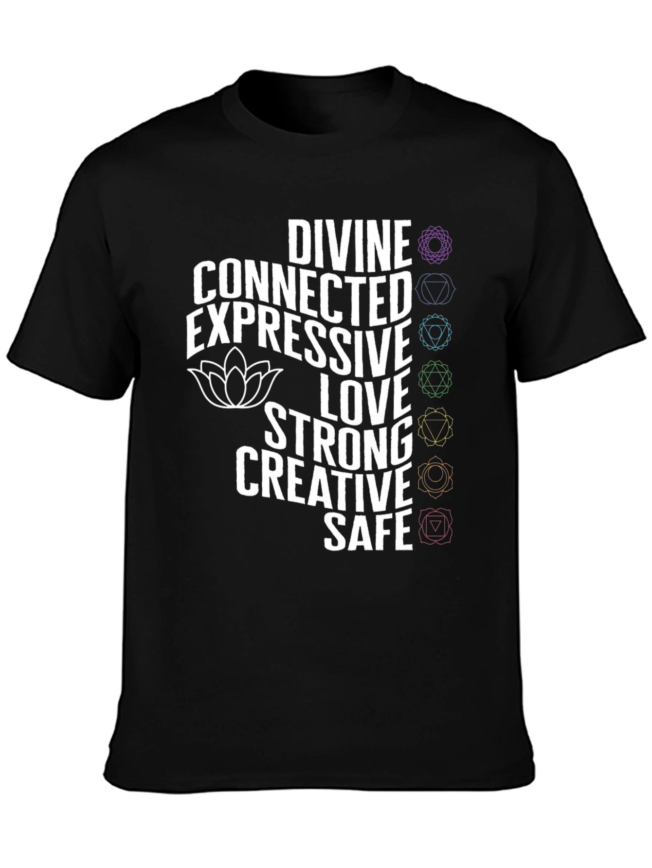 Chakra Inspired Graphic Tee - Divine Connection Shirt