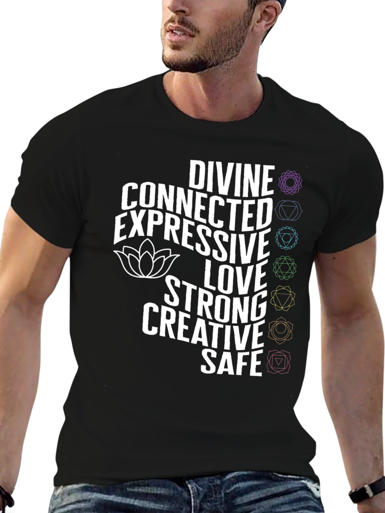 Chakra Inspired Graphic Tee - Divine Connection Shirt