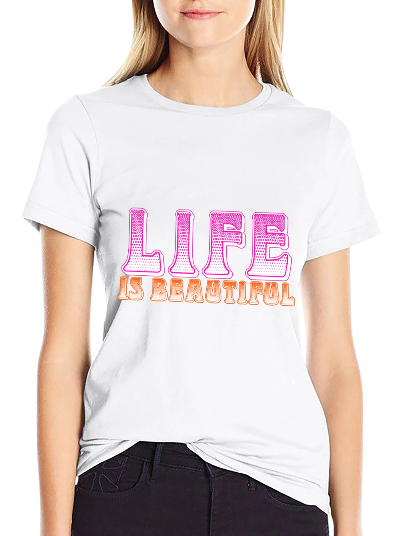 Life is Beautiful Graphic T-Shirt - Trendy Tee