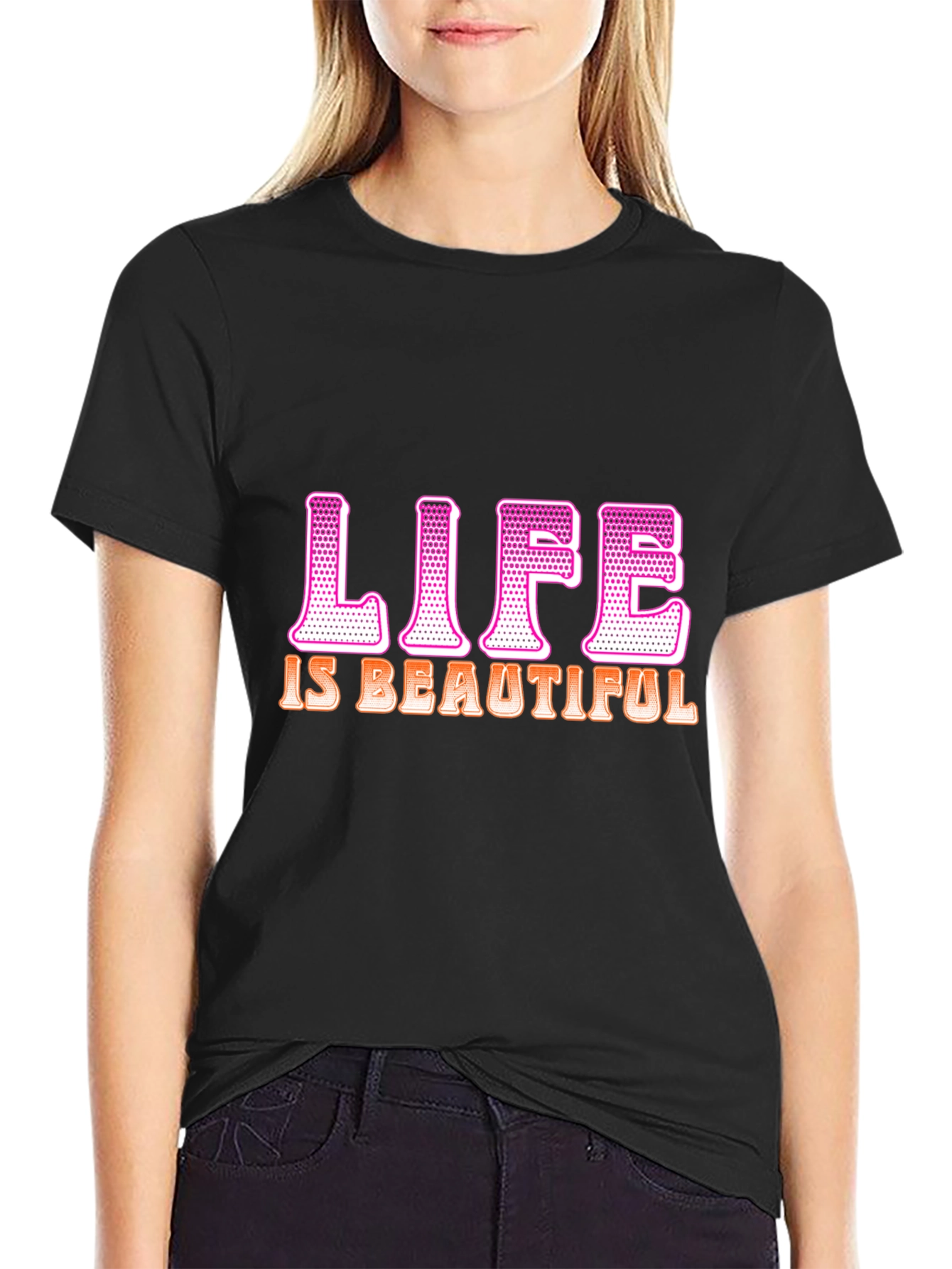 Life is Beautiful Graphic T-Shirt - Trendy Tee