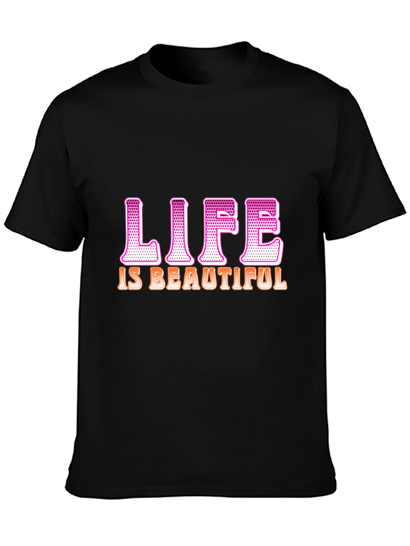 Life is Beautiful Graphic T-Shirt - Trendy Tee