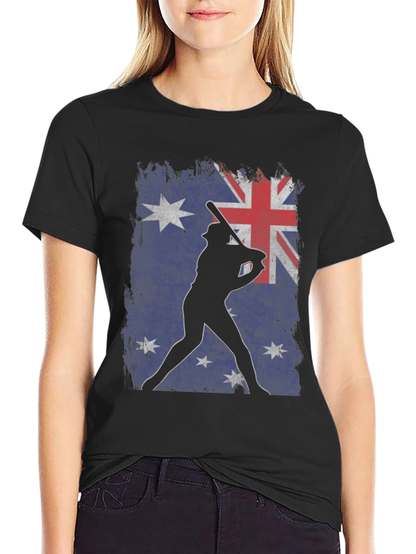 Australia Baseball Flag Graphic T-Shirt