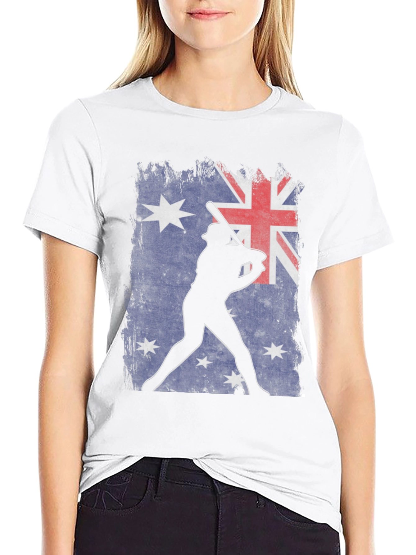 Australia Baseball Flag Graphic T-Shirt