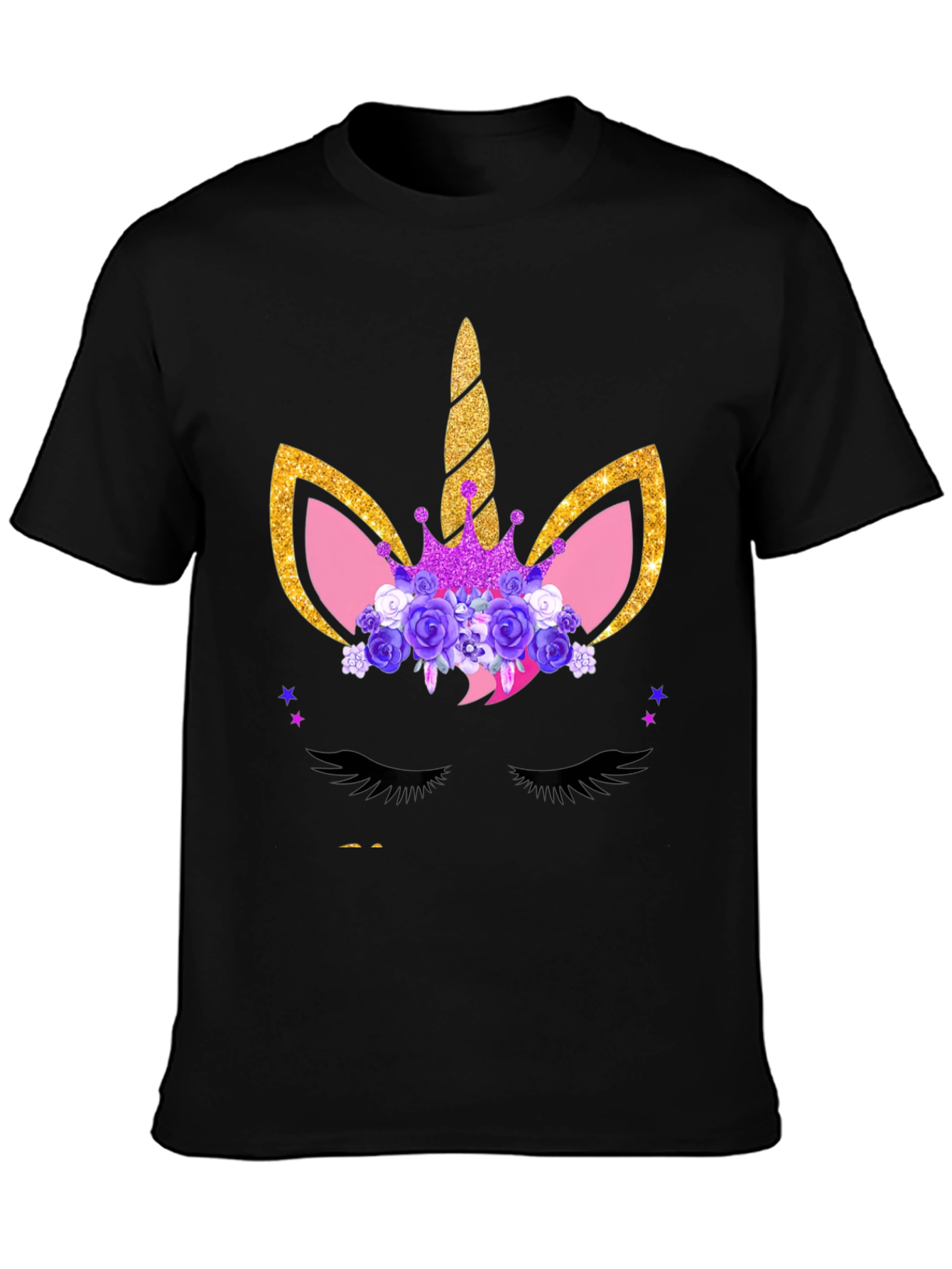 Unicorn Graphic Tee - Black T-Shirt