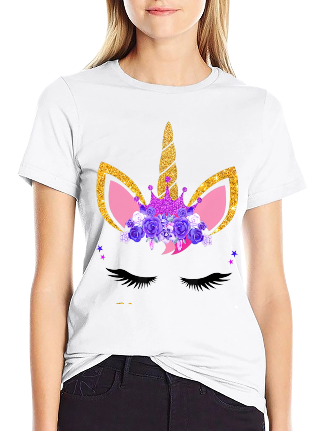 Unicorn Graphic Tee - Black T-Shirt