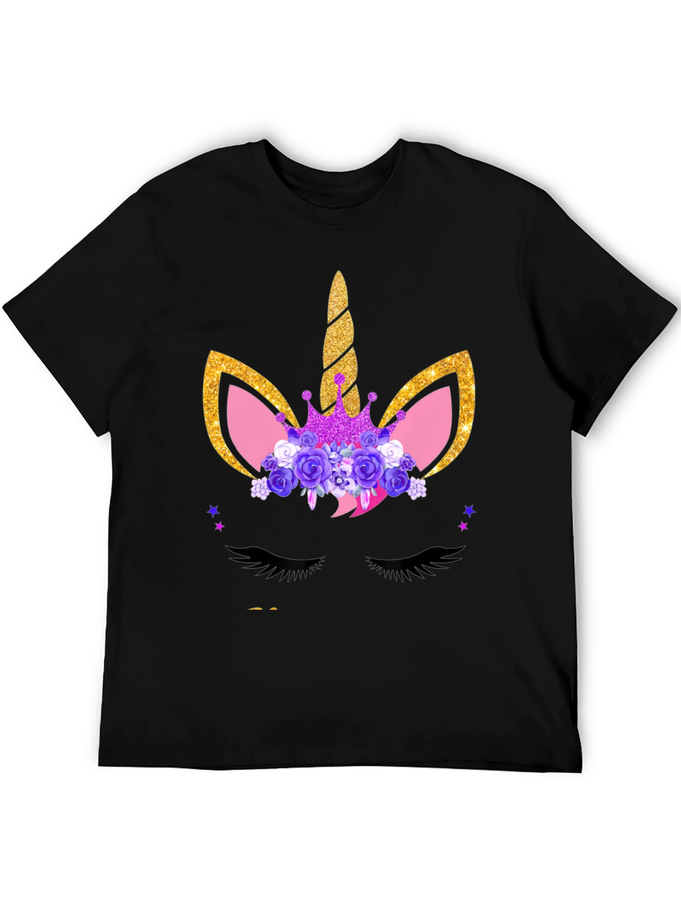 Unicorn Graphic Tee - Black T-Shirt