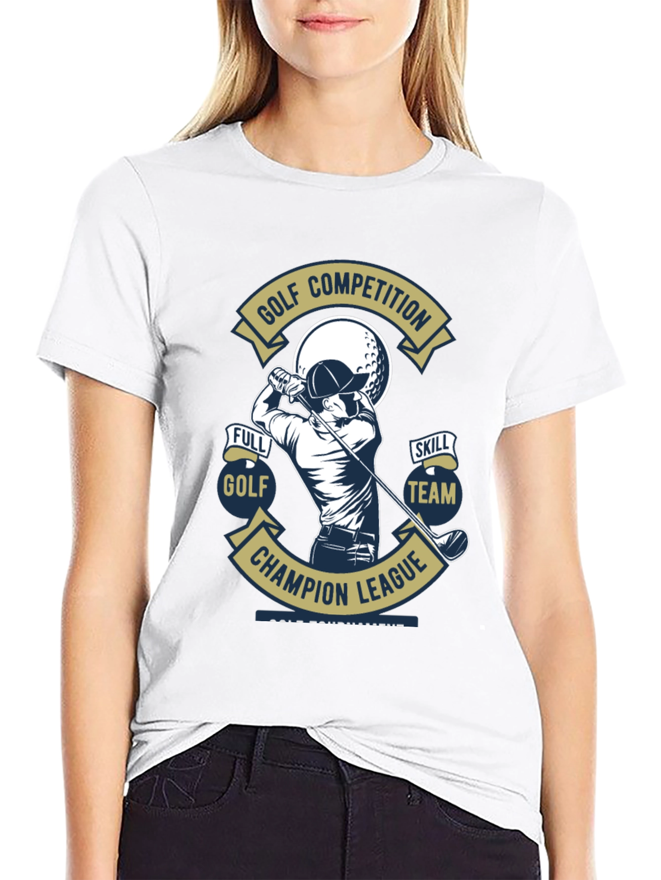 Golf Competition T-Shirt - Champion League Design