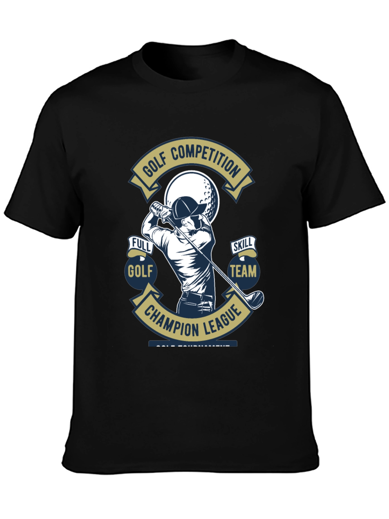 Golf Competition T-Shirt - Champion League Design