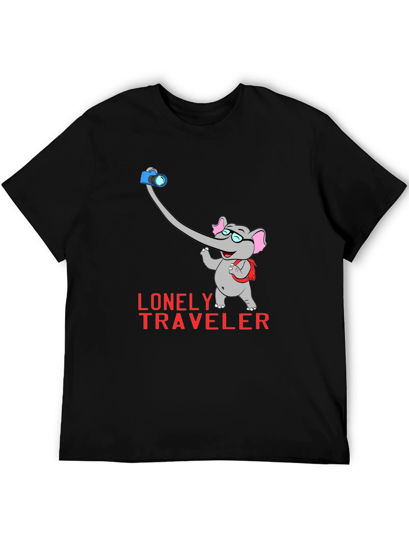 Lonely Traveler Elephant Graphic Tee