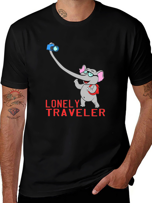 Lonely Traveler Elephant Graphic Tee