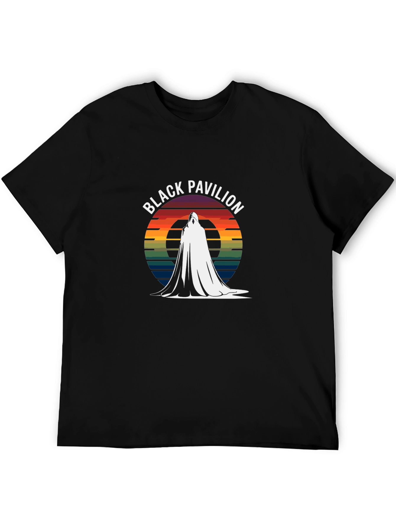 Black Pavilion Retro Style Graphic T-Shirt
